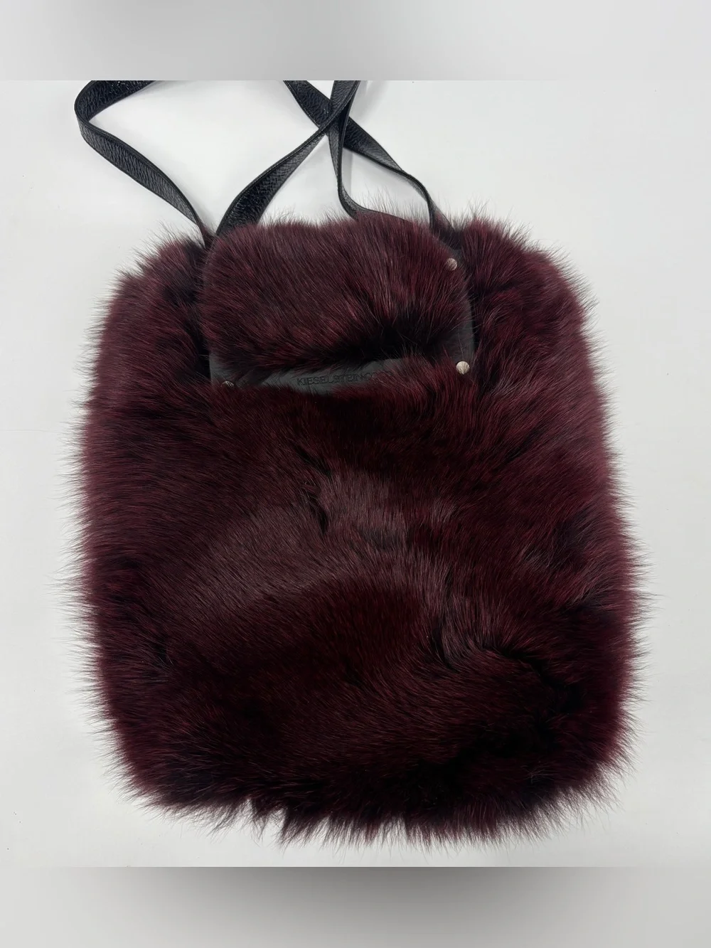 BARRY KIESELSTEIN-CORD Italy Red/black Fox Fur Bag